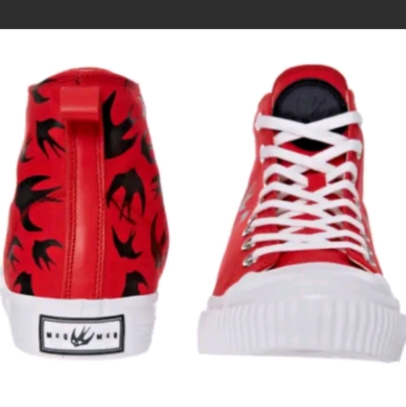 MCQ By Alexander McQueen Swarm Swallow Vulcanized High Top unisex NEW AUTHENTIC - Picture 6 of 15
